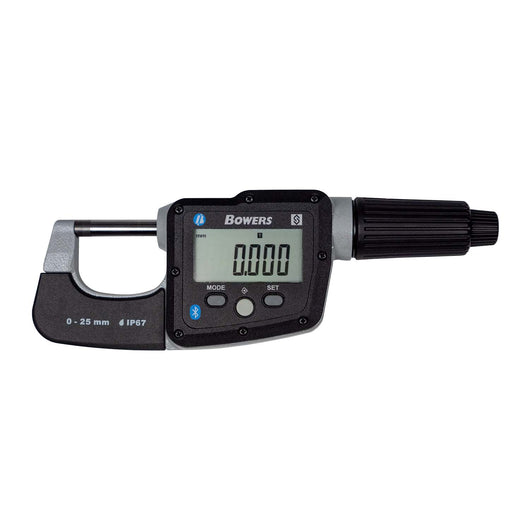 bowers 0 25mm digital external micrometer ip67 bluetooth dm025