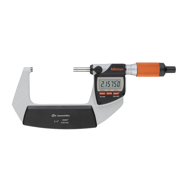 Mitutoyo QuantuMike 50-75mm Digital Micrometer - IP65 - Digimatic S1 Interface - Inch Spindle