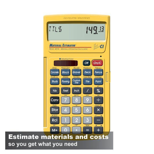 calculated industries 4019 material estimator