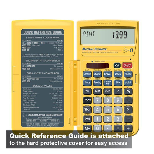 calculated industries 4019 material estimator