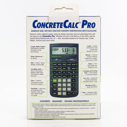 calculated industries 4225 concretecalc pro