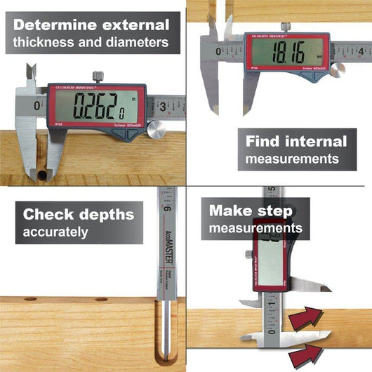 calculated industries accumaster digital fraction 6 inch 150mm caliper