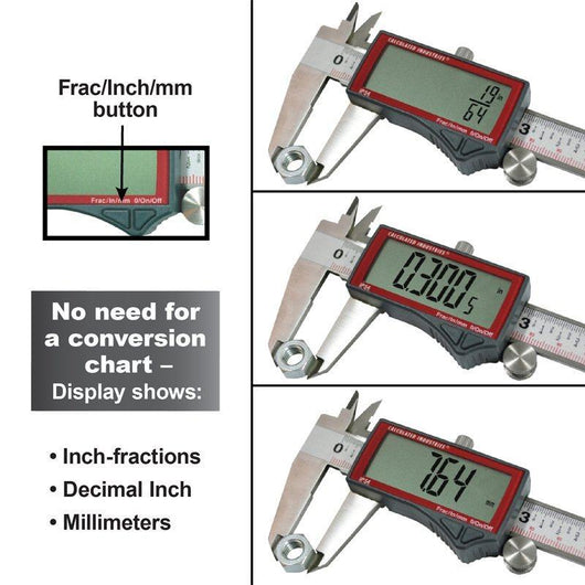 calculated industries accumaster digital fraction 6 inch 150mm caliper