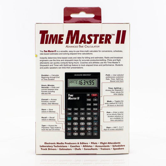 calculated industries 9130 time master ii