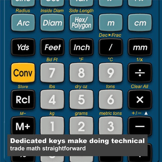 calculated industries tradesman and conversion calculator