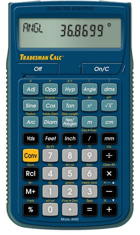 calculated industries tradesman and conversion calculator