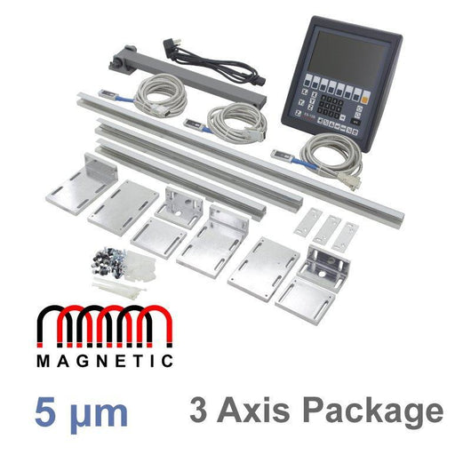 easson es 12b lcd digital readout package including 3 linear magnetic encoders