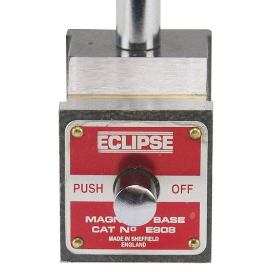 eclipse mini push button magnetic base with standard arm e908m