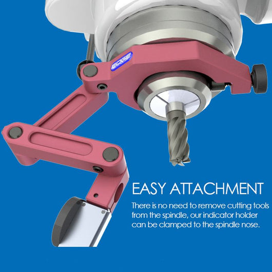 edge technology indicator holder with quill clamp mount