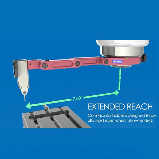 edge technology indicator holder with quill clamp mount