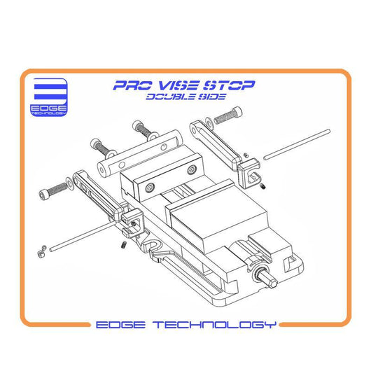 edge technology double pro stop 6 inch vice stop