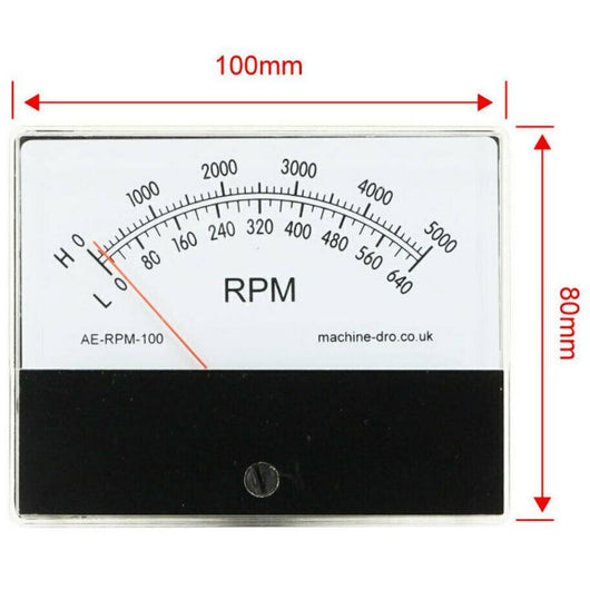 100mm analog rpm panel meters measuring tool ae rpm 100