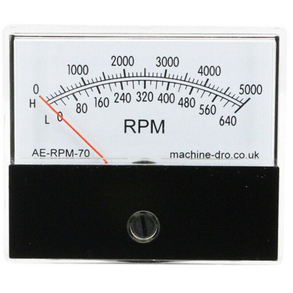 70mm Analog RPM Panel Meters Measuring Tool AE-RPM-70