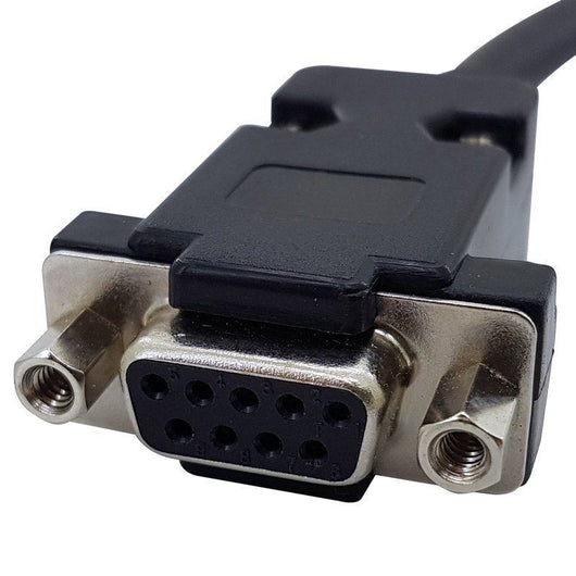 adaptor cable to convert 7 pin round male spherosyn microsyn to 9d newall female connectors