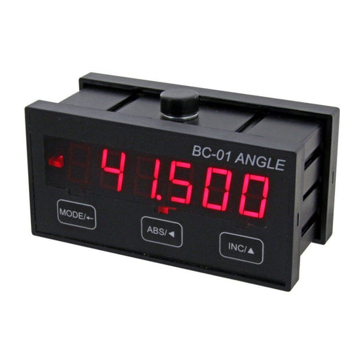 single axis angle readout display console for rotary encoders and magnetic tape rings