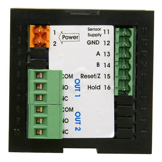 single axis quadrature display console with relay output