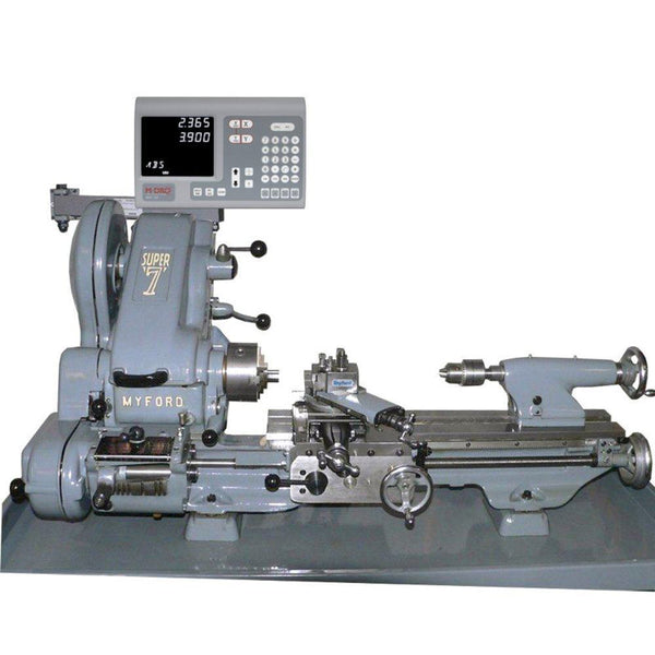 2 Axis Myford ML7 and Super 7 Lathe Digital Readout Kit for Standard Bed - Embedded Cross slide (Lathe not included)