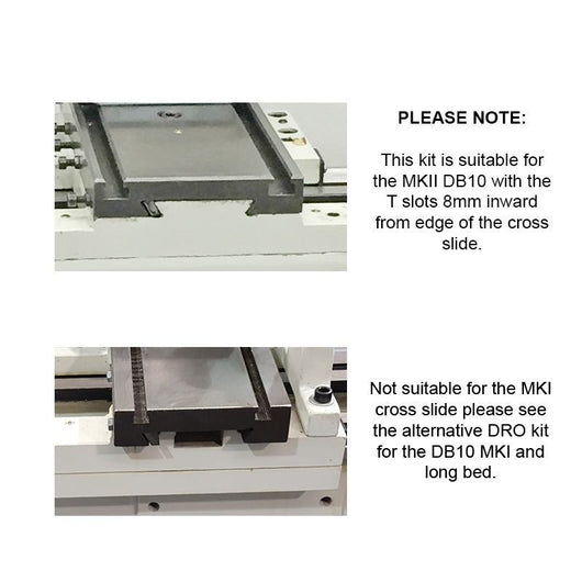 2 axis chester machine tools db10 super b lathe digital readout kit for mkii magnetic encoders lathe not included