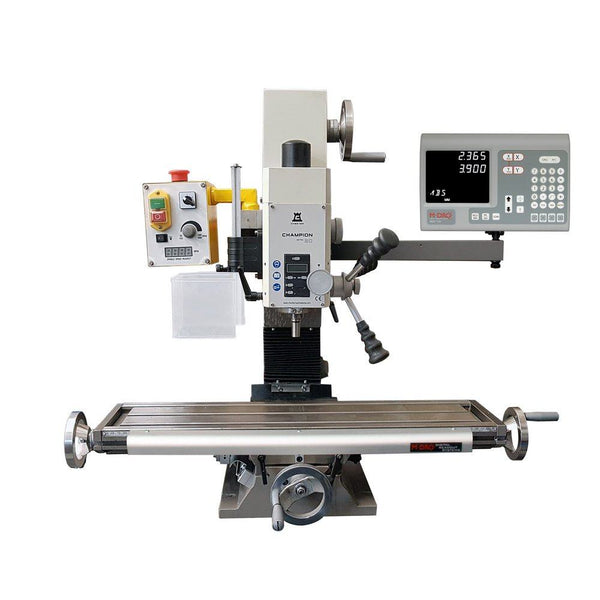 2 axis chester machine tools champion 20v mill digital readout kit magnetic encoders mill not included