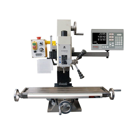 3 axis chester machine tools champion 20v mill digital readout kit magnetic encoders mill not included