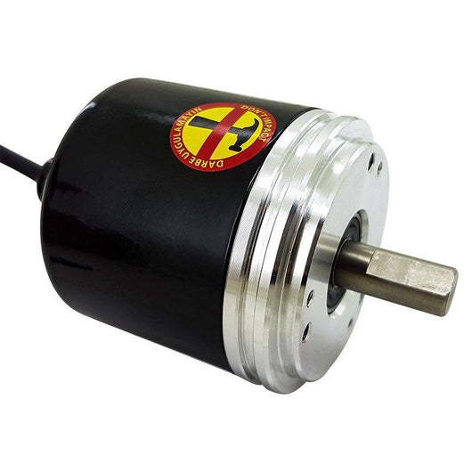 2048 ppr optical incremental rotary encoder 10mm diameter shaft and synchro flange mount