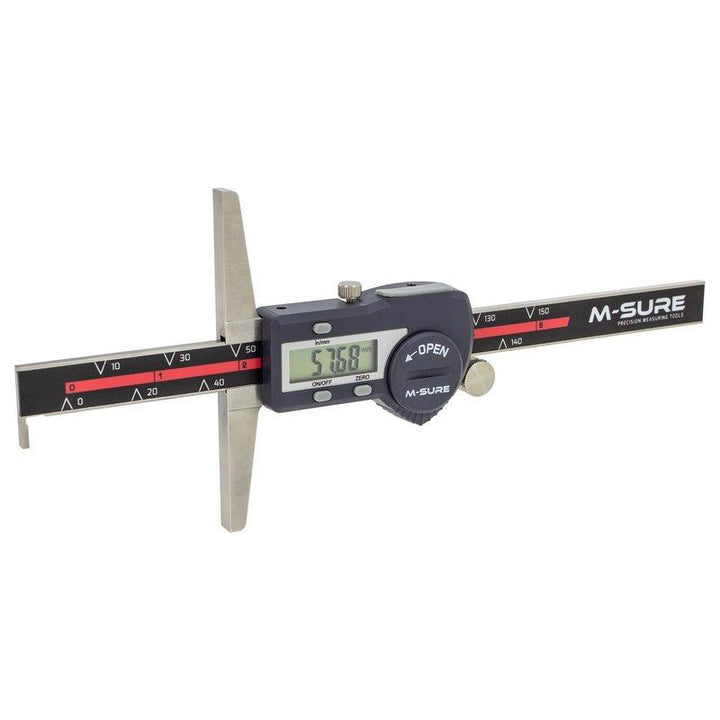 M-SURE MS-540-150 Digital Depth Gauge with Hook 0-150mm (0-6 inch) MS-540 Series