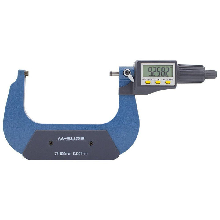 M-SURE MS-110-100 Digital External Micrometer 75-100mm (3-4 inch) MS-110 Series