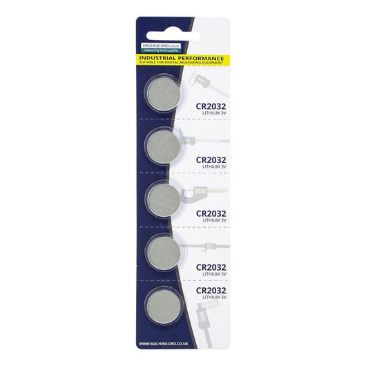 pack of 5 cr2032 3v lithium batteries