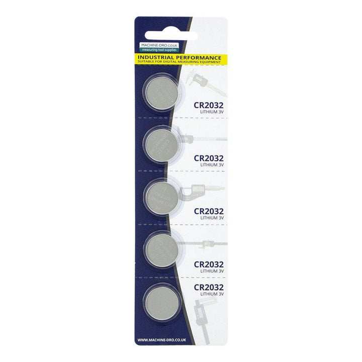 Pack of 5 - CR2032 - 3V Lithium Batteries