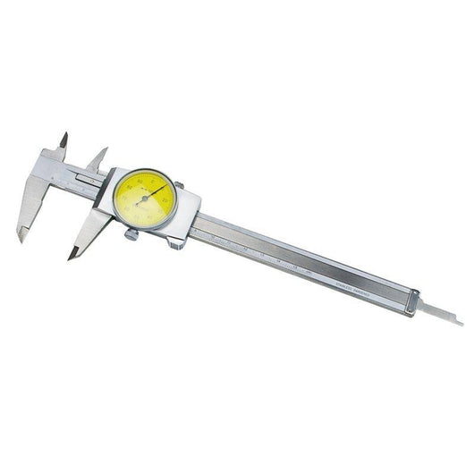 150mm machine dro dial caliper with metric yellow face