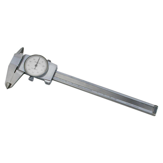 150mm machine dro dial caliper with metric white face