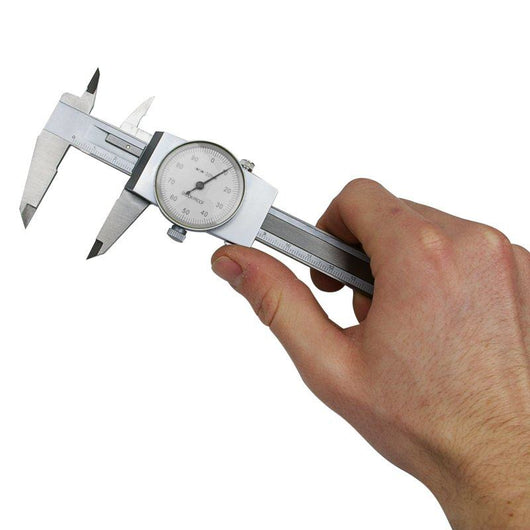 150mm machine dro dial caliper with metric white face