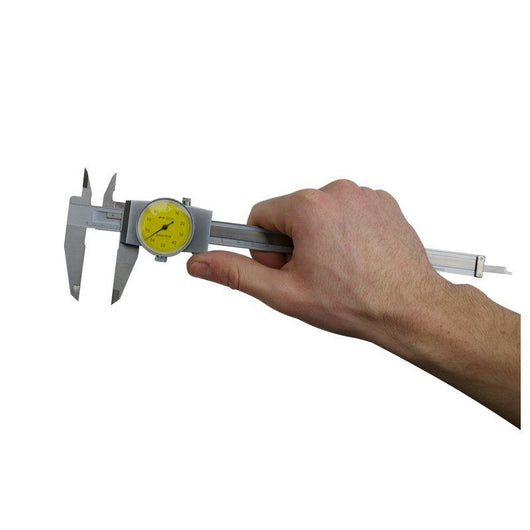 200mm machine dro dial caliper with metric yellow face