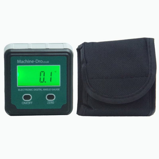 machine dro digital angle gauge with magnetic base and backlight