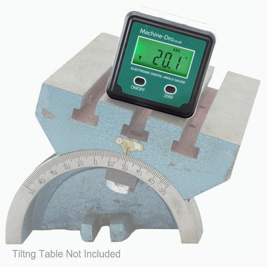 machine dro digital angle gauge with magnetic base and backlight