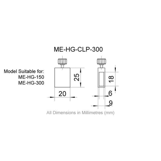 scribe clamp for a 150 and 300mm machine dro digital height gauge