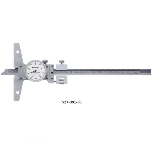 0 150mm mitutoyo 527 301 50 dial depth gauge fine adjustment