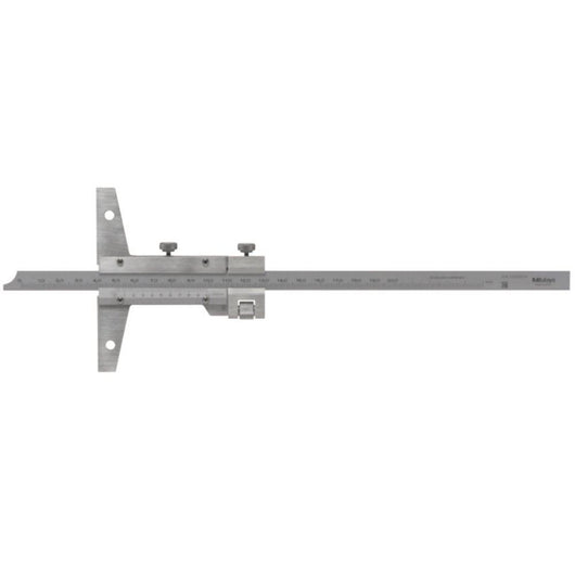 0 300mm mitutoyo 527 103 vernier depth gauge with fine adjustment