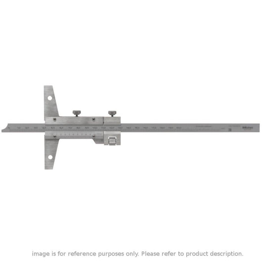 0 600mm mitutoyo 527 104 vernier depth gauge with fine adjustment