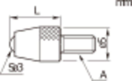 mitutoyo contact element ball point 120045 m2 5x0 45 8mm length carbide metric