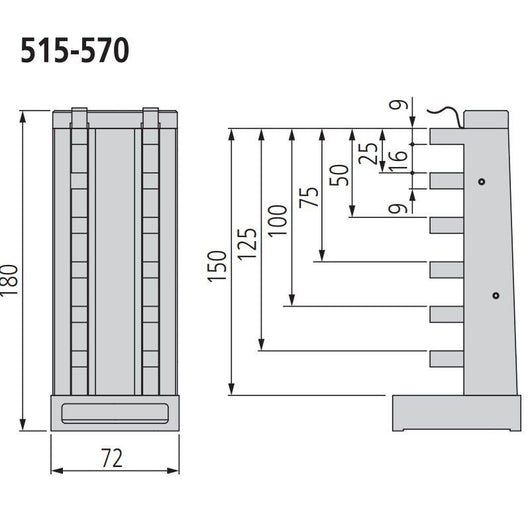 0 150mm mitutoyo 515 570 depth micro checker