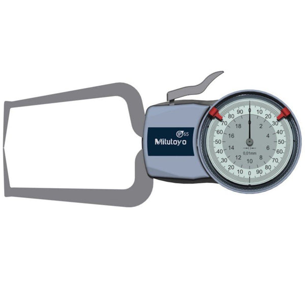 mitutoyo external dial caliper 0 20mm 0 01mm 209 405