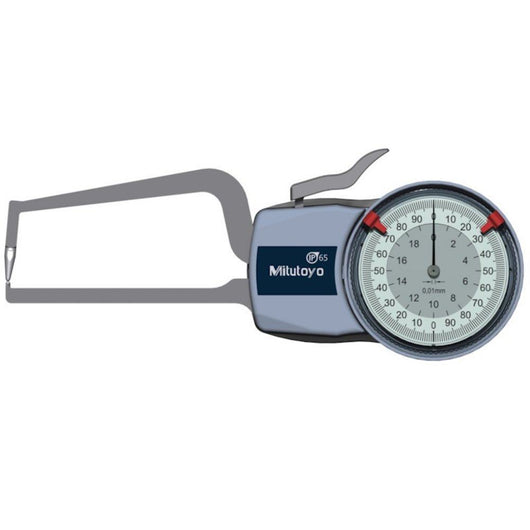 mitutoyo external dial caliper 0 20mm 0 01mm 209 407