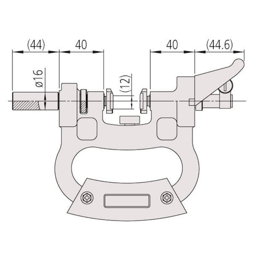 mitutoyo dial snap gauge without indicator 125 150mm 201 106