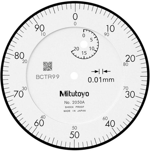 mitutoyo dial gauge lug back iso type 20mm 0 01mm 2050a