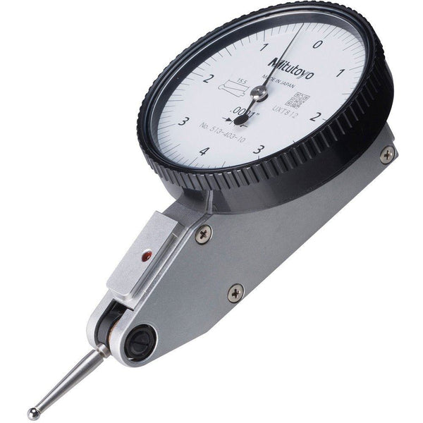 Mitutoyo Dial Test Indicator, Horizontal Type 0.008" 0.0001" 4/9 52mm Stem Bracket 513-403-10T