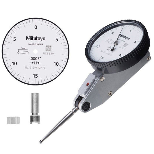 mitutoyo dial test indicator horizontal type 0 03 0 0005 9 52mm stem 513 412 10e