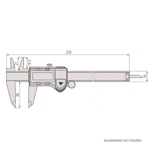 mitutoyo 500 171 20 standard digital caliper series 500 0 150mm 0 6