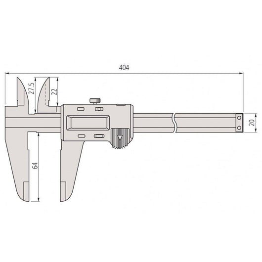 mitutoyo 500 173 standard digital caliper series 500 0 300mm 0 12