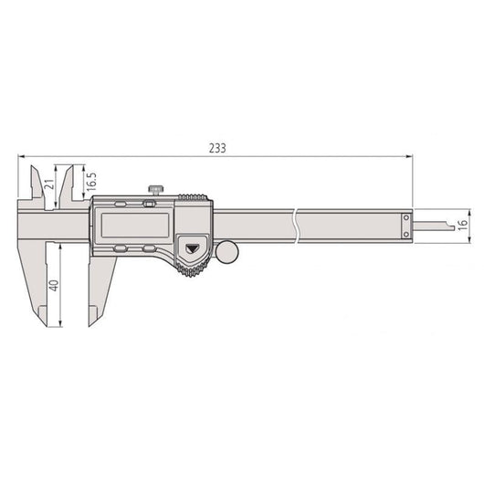 mitutoyo 500 196 30 absolute aos standard digital caliper series 500 0 150mm 0 6